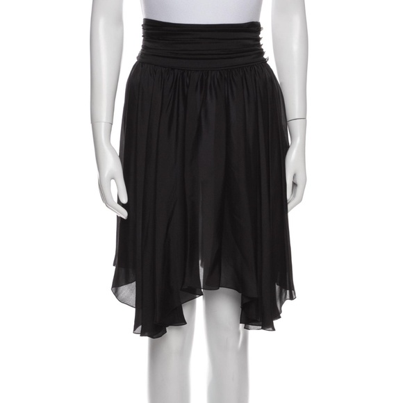 Alexandre Vauthier 100% Silk Featherweight Knee-Length Skirt * NEW * 65% OFF - Picture 4 of 10